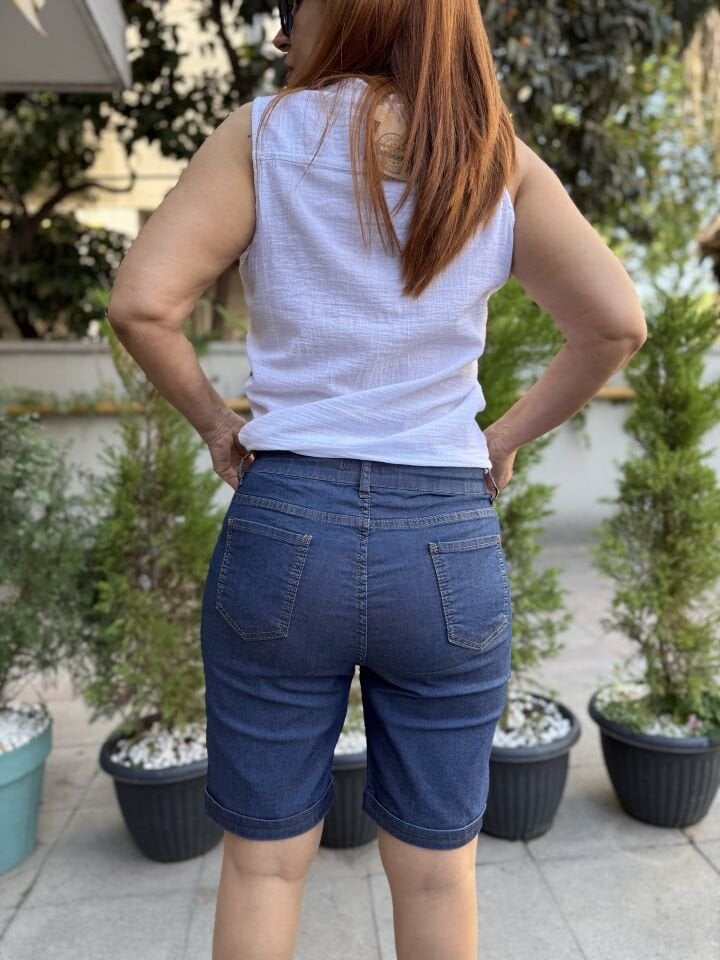 Kot Kapri Koyu Mavi Fermuarlı