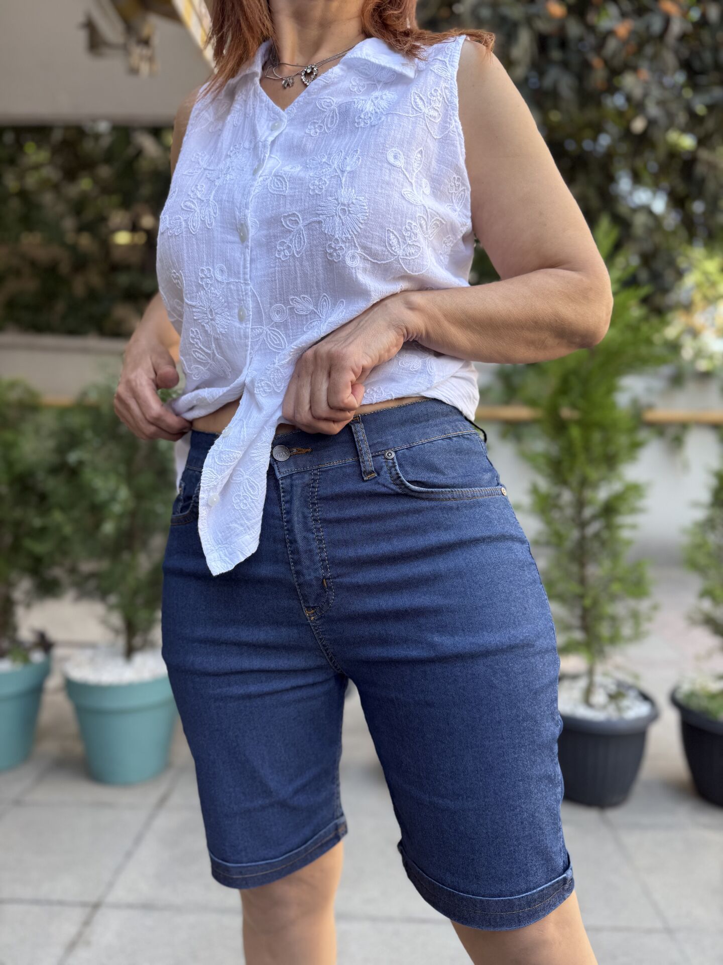 Kot Kapri Koyu Mavi Fermuarlı