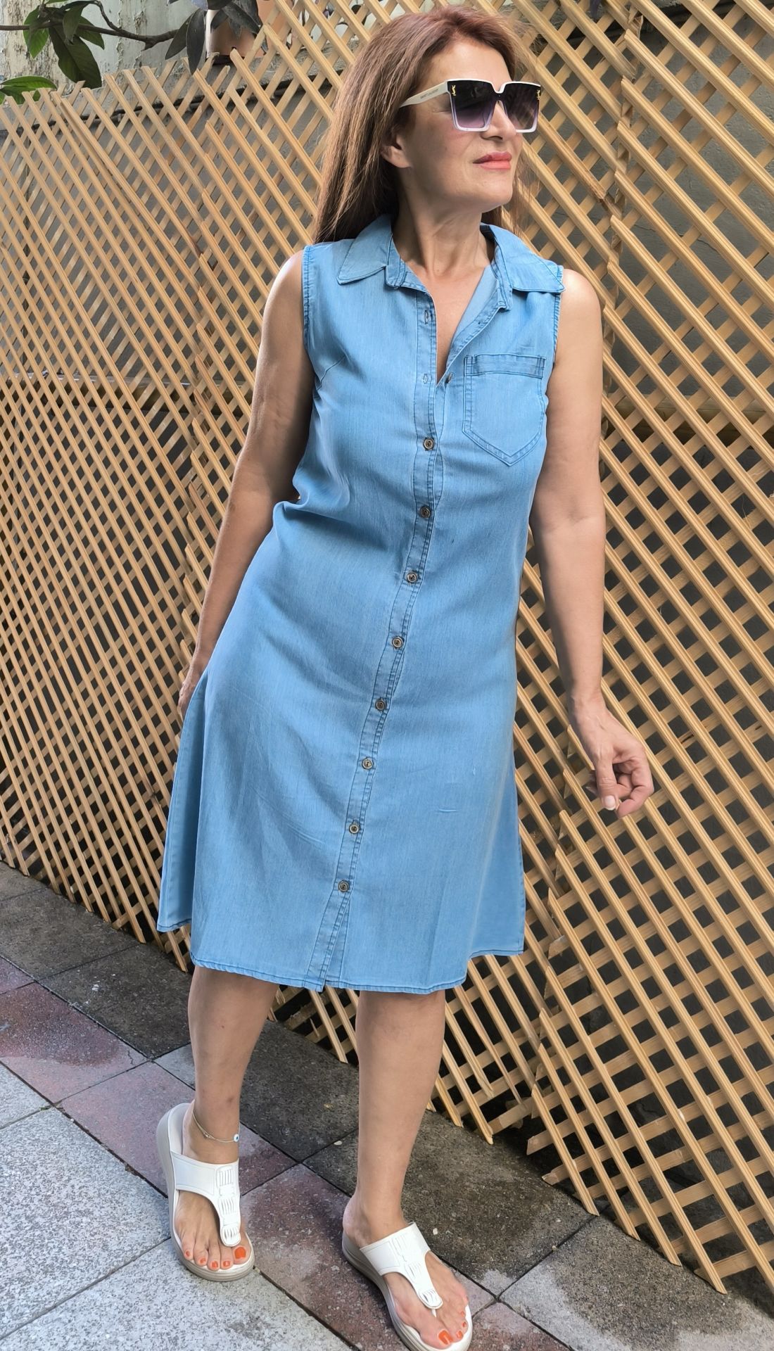 Tencel Kolsuz Kot Elbise