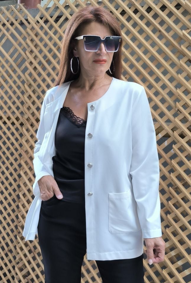 Nelly Mevsimlik Ceket Beyaz