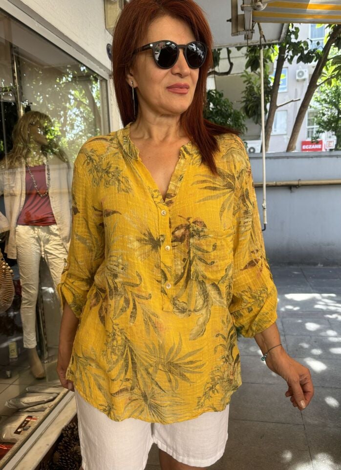 Palm İtalyan Gömlek Sarı