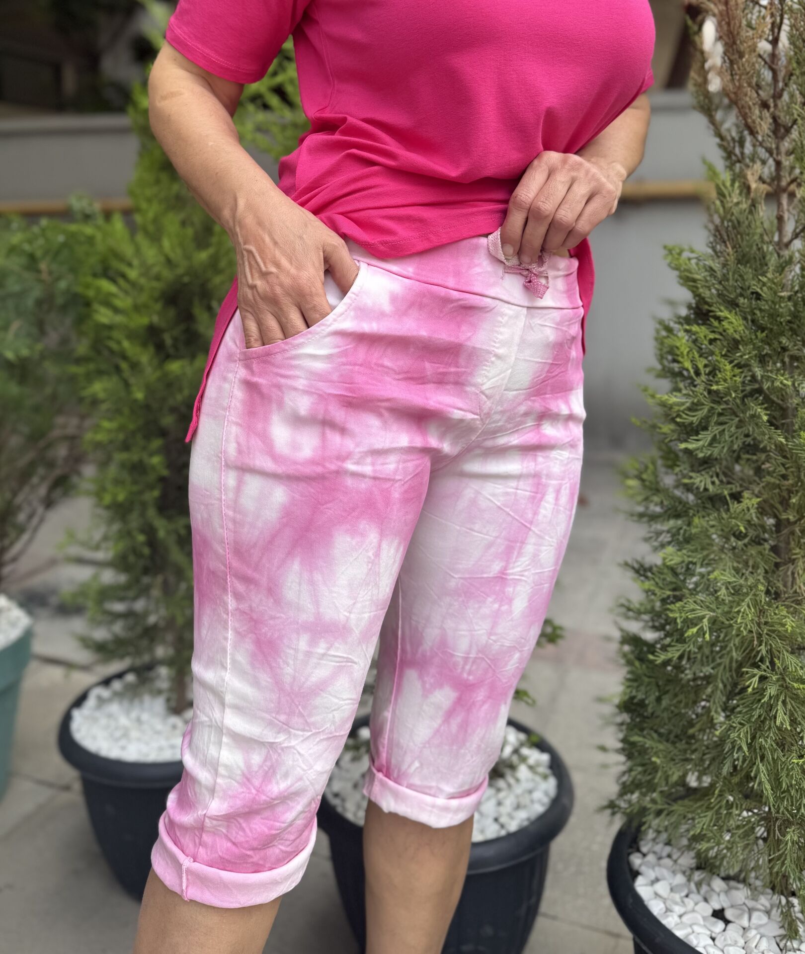 İtalyan Kapri Batik Pembe