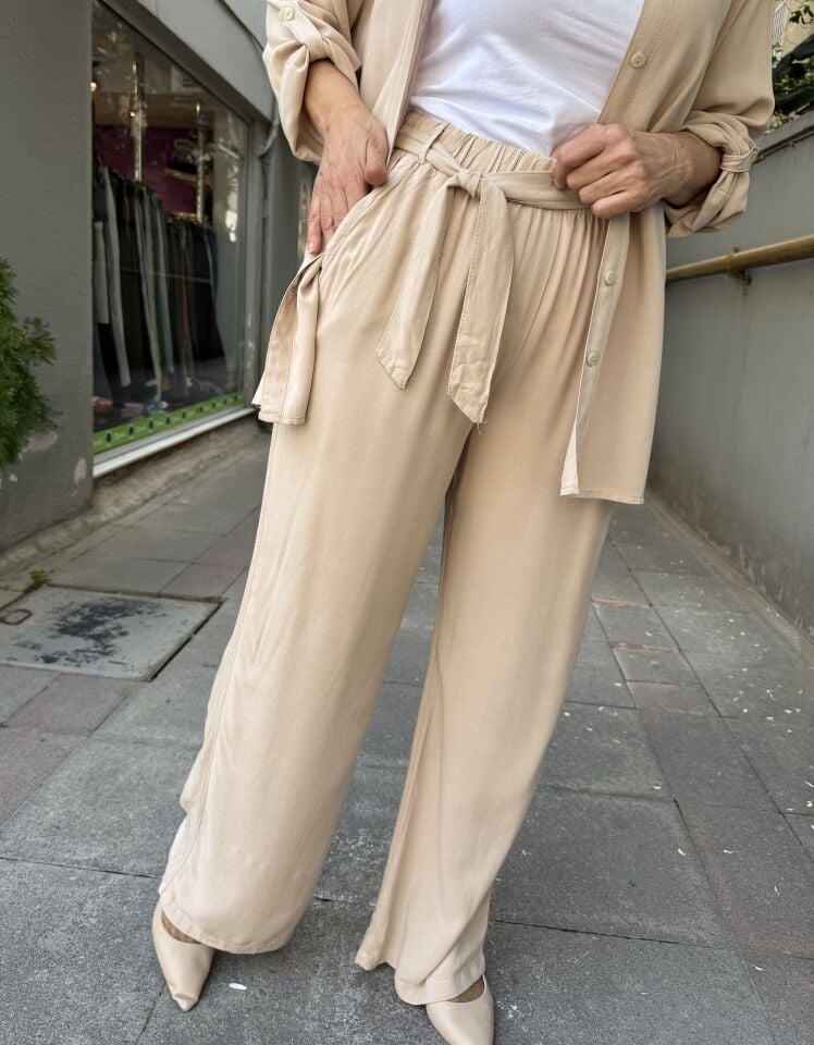 Viskon Basic Pantolon Bej
