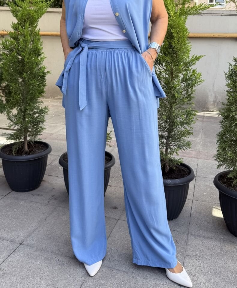 Viskon Basic Pantolon Bebe Mavi