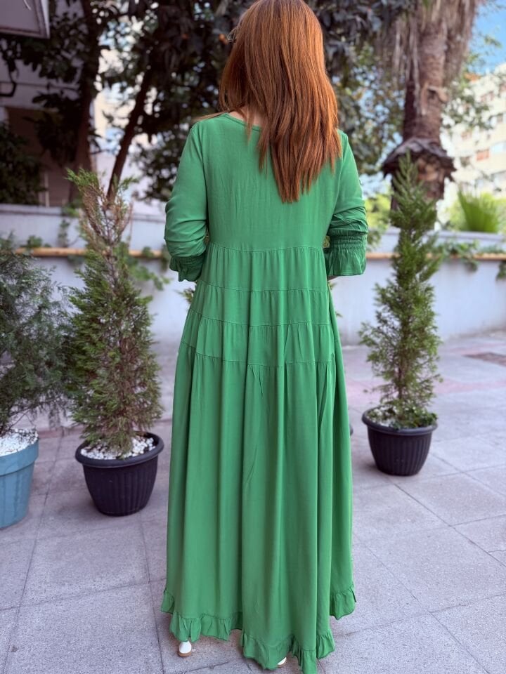 Swan İtalyan Elbise Benetton Yeşil