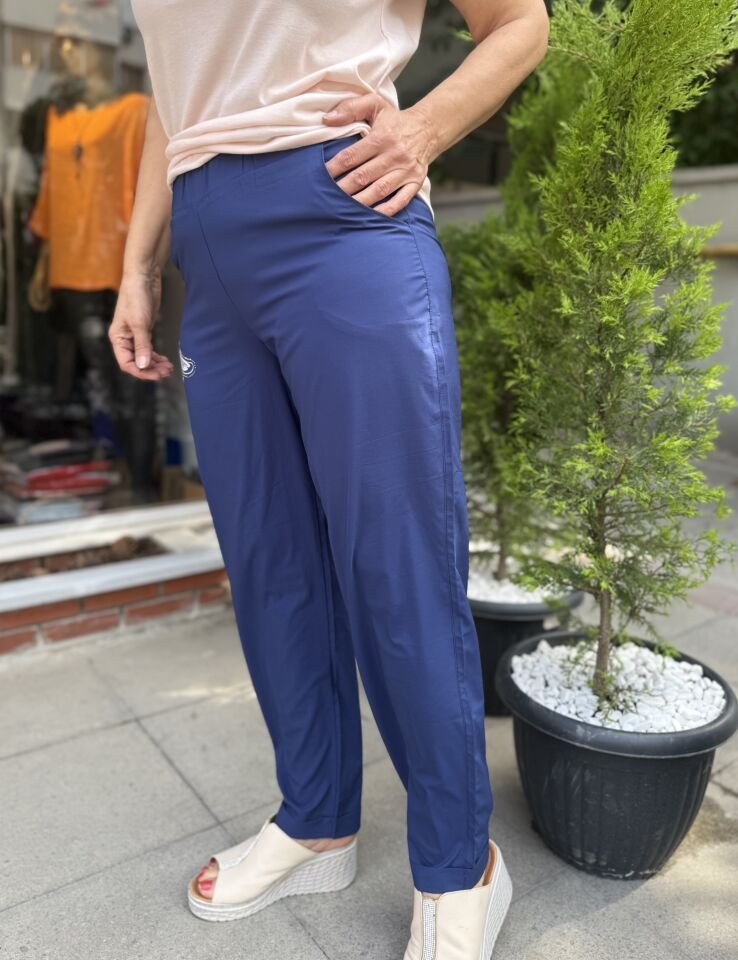 Kelebek Mikrofiber Pantolon Lacivert