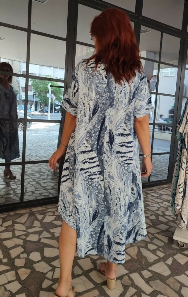 July İtalyan Elbise Mavi
