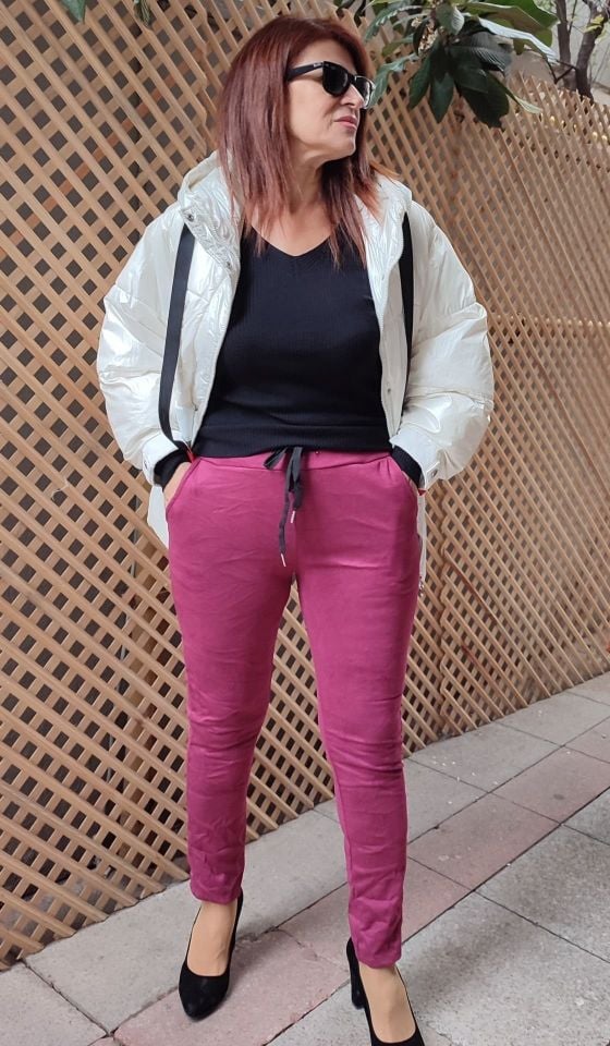 İtalyan Nubuk Pantolon Bordo
