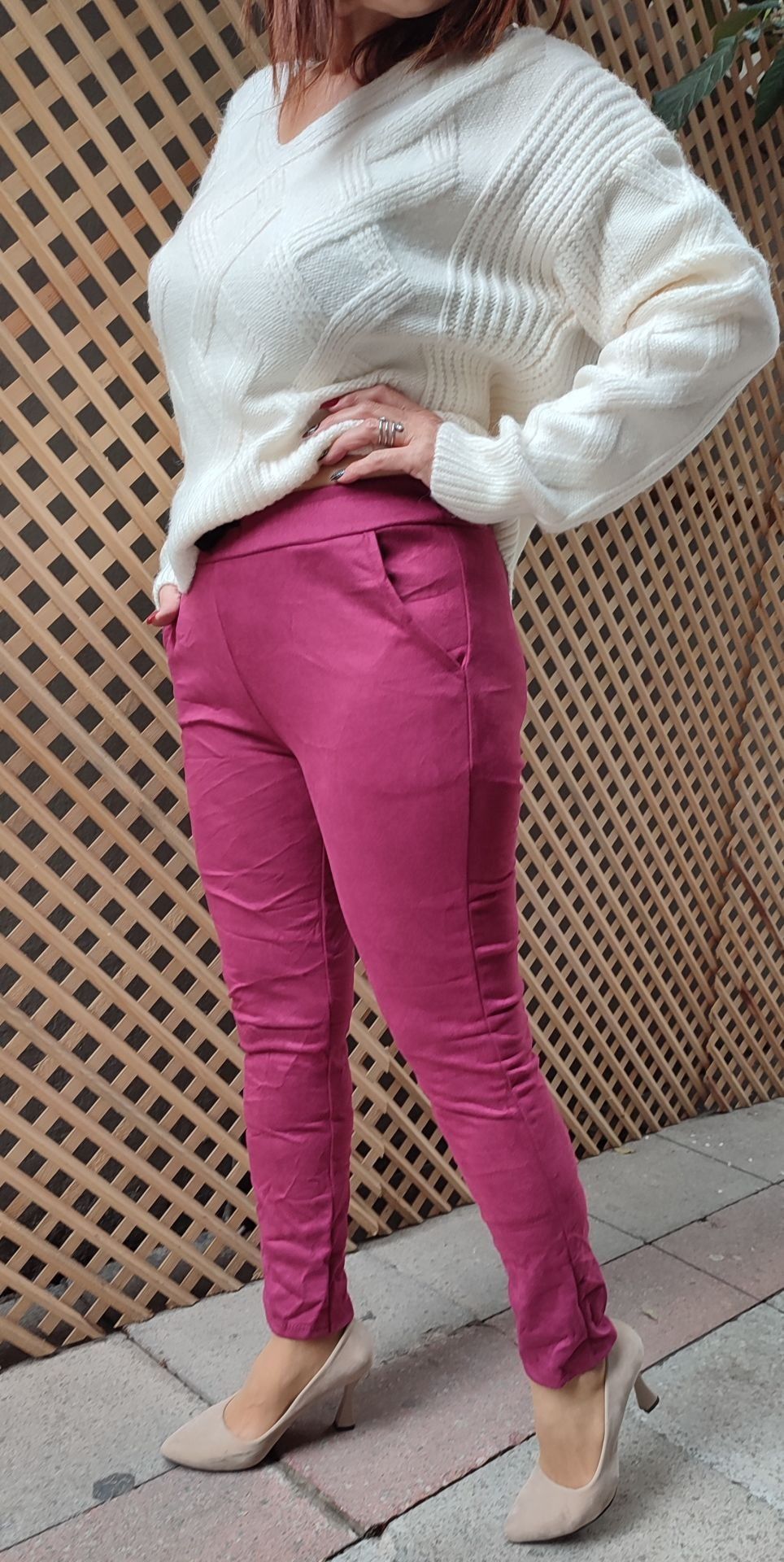 İtalyan Nubuk Pantolon Bordo