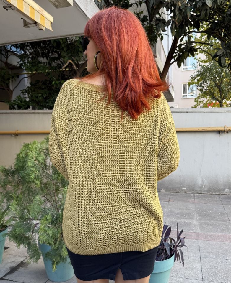 İtalyan Merserize Triko Hardal