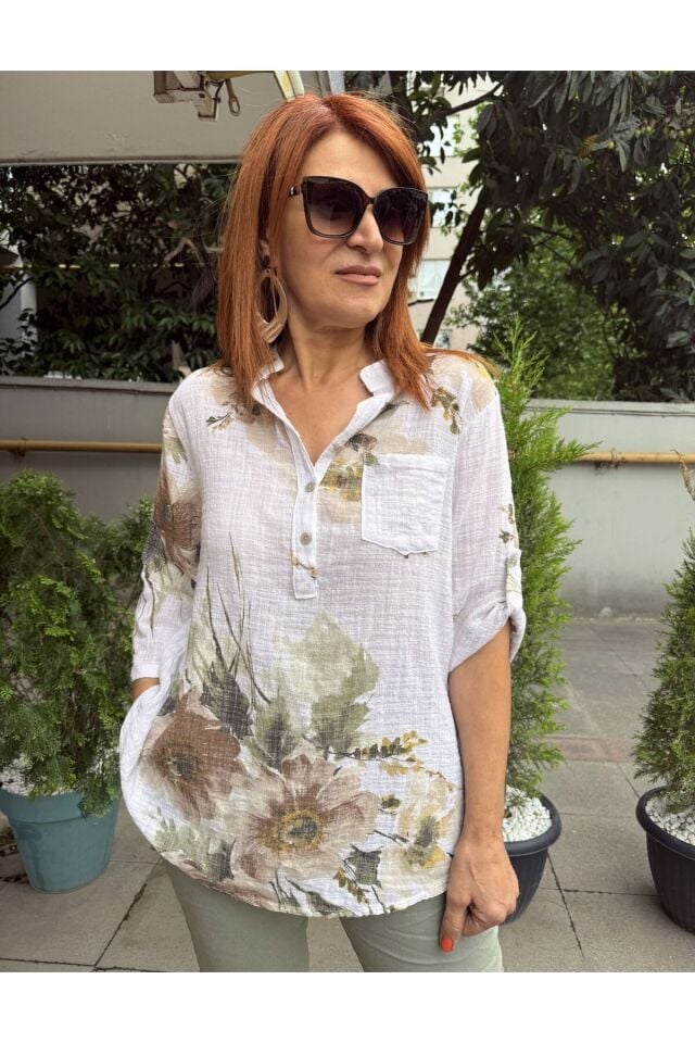 Wendy İtalyan Gömlek Beyaz