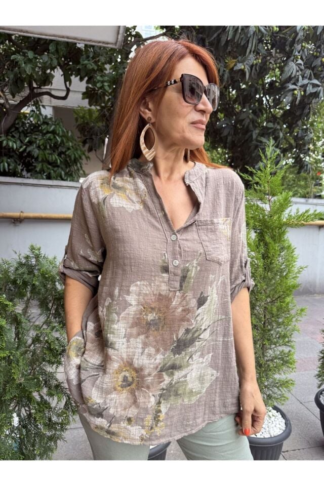 Wendy İtalyan Gömlek Vizon