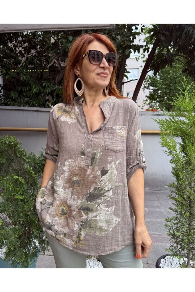 Wendy İtalyan Gömlek Vizon