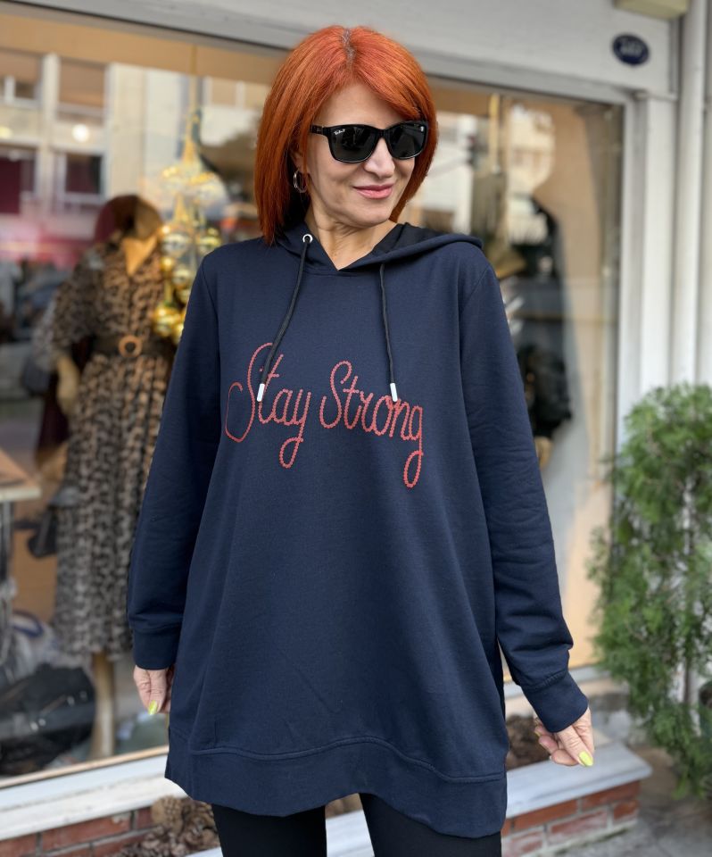 Stay Strong Sweatshirt Lacivert