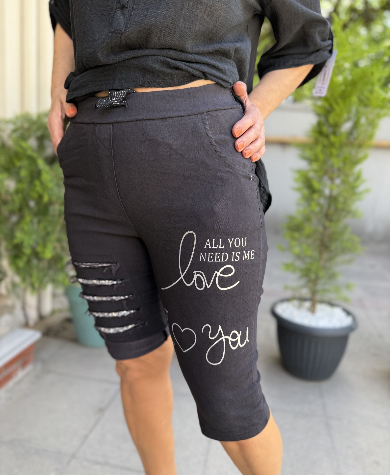 All You Need İtalyan Şort Siyah