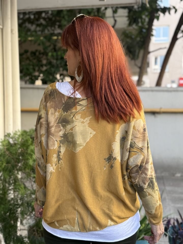 Orchid İtalyan Bluz Hardal