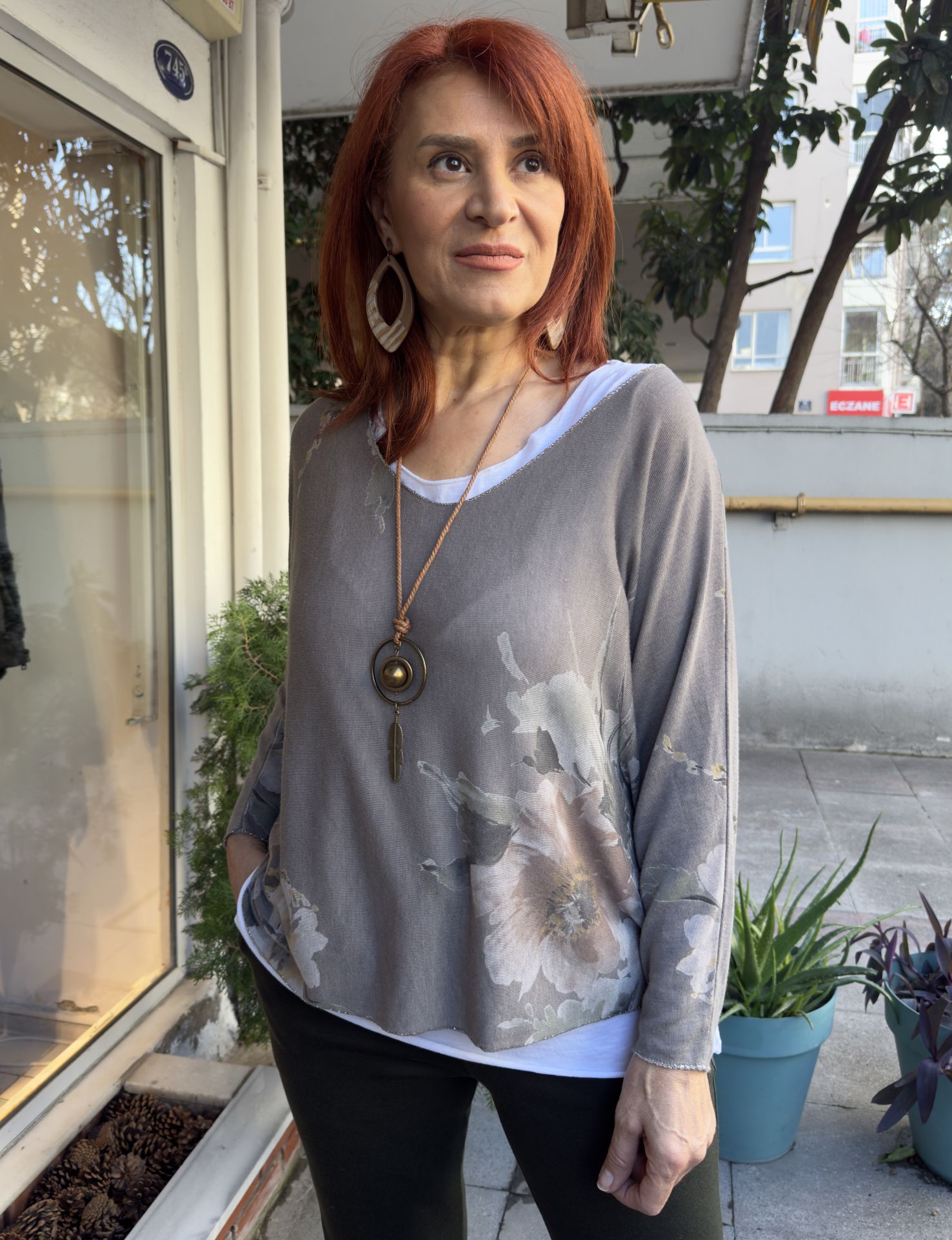 Orchid İtalyan Bluz Vizon