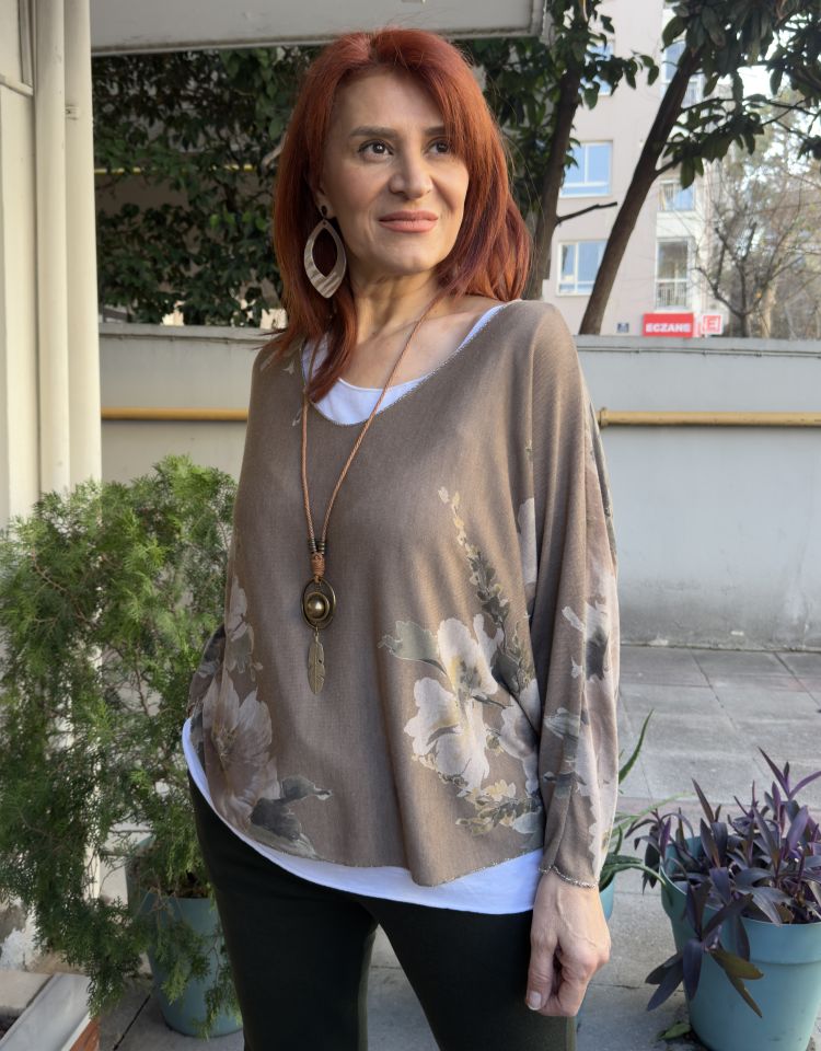 Orchid İtalyan Bluz Kahve