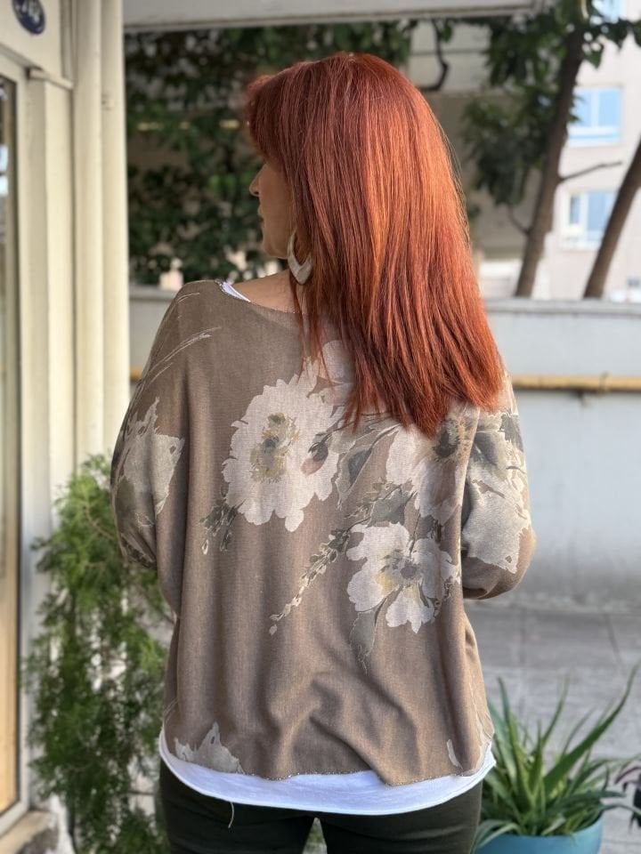 Orchid İtalyan Bluz Kahve