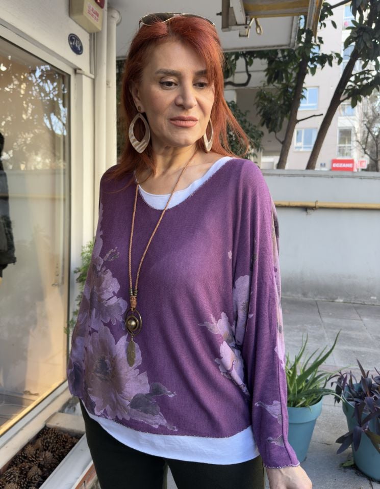 Orchid İtalyan Bluz Mor