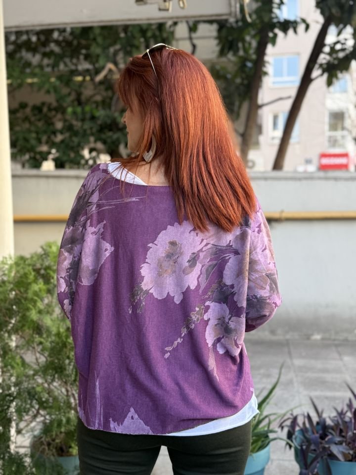 Orchid İtalyan Bluz Mor