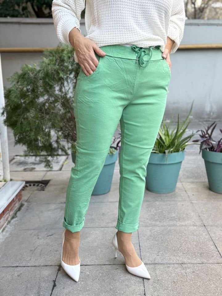 İtalyan Pantolon BB- Fıstık Yeşil