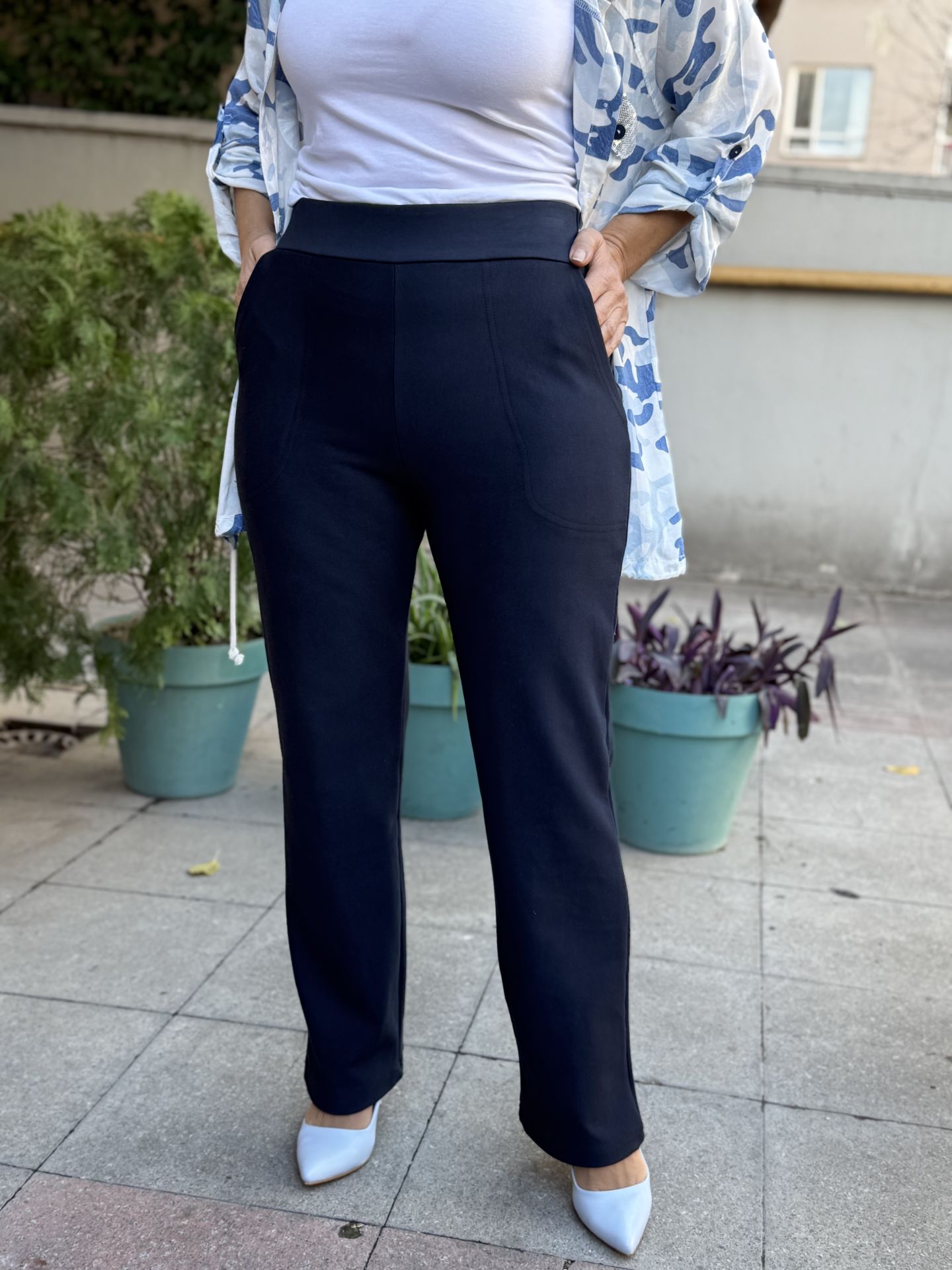 Punto Boru Paça Pantolon Lacivert