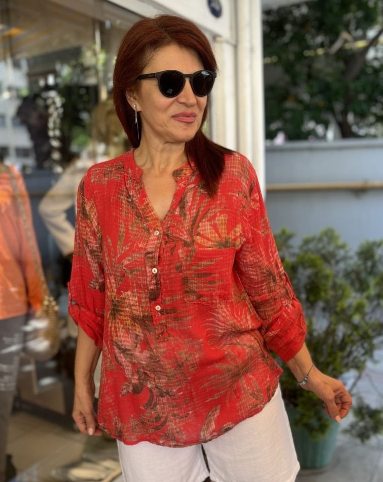 Palm İtalyan Gömlek Kırmızı