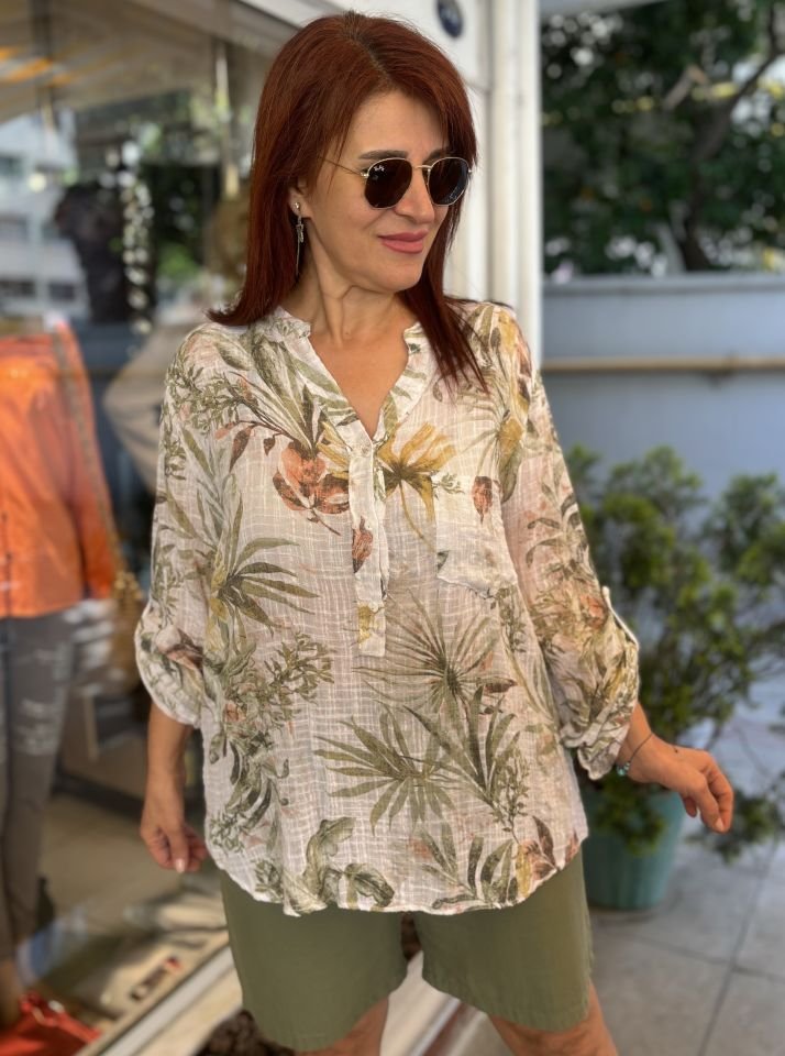 Palm İtalyan Gömlek Beyaz