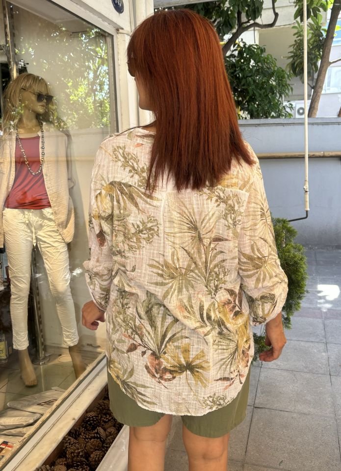 Palm İtalyan Gömlek Beyaz
