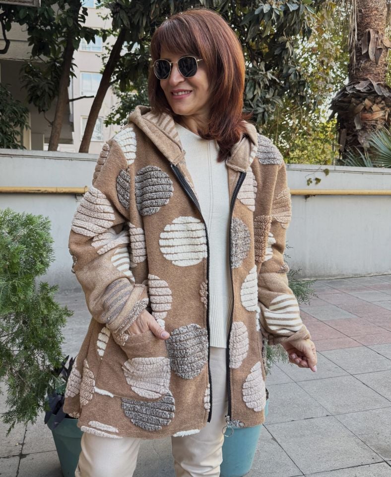 Puffy İtalyan Kaban Kahve