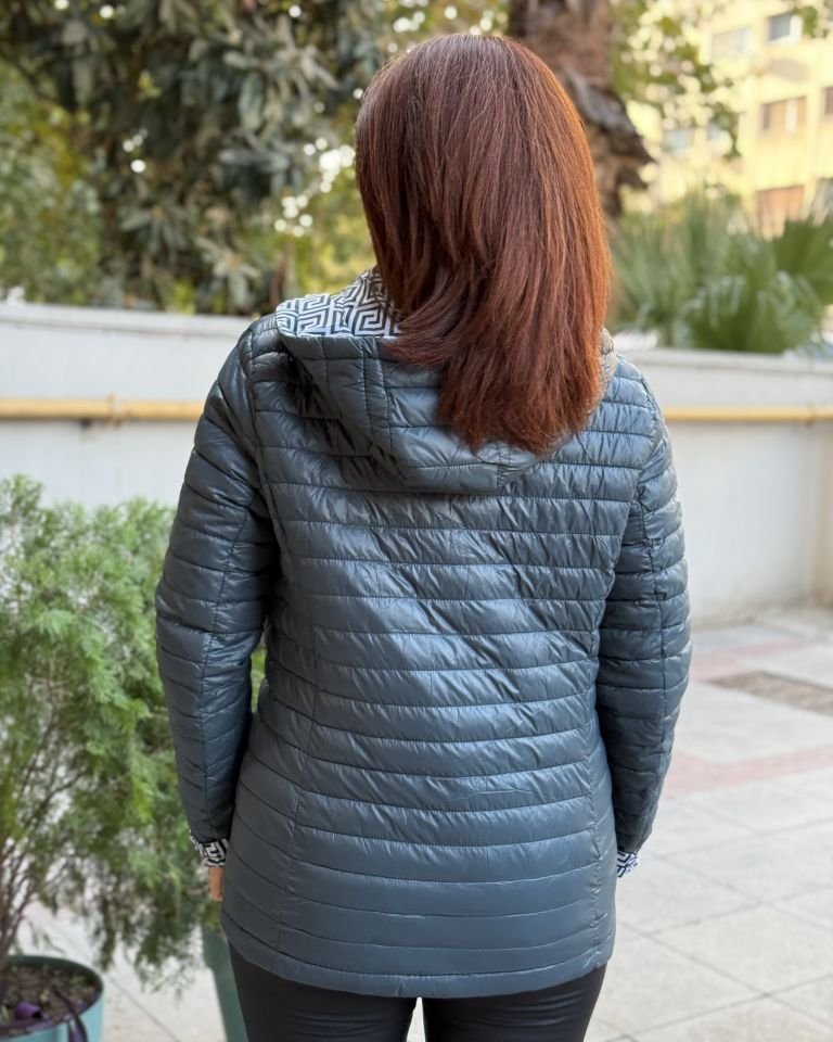 İtalyan Çift Taraflı Kısa Mont Yeşil